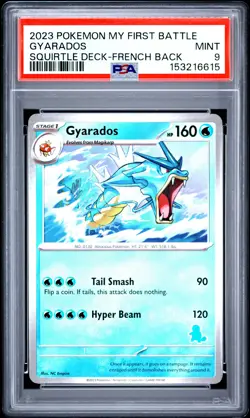 2023 POKEMON MY FIRST BATTLE-SQUIRTLE DECK FRENCH BACK ERR GYARADOS PSA 9 - Image 1