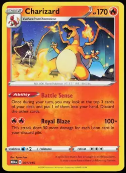 Charizard 001/015 Promo McDonald's Promos 2024 Pokemon Lightly Played - Image 1