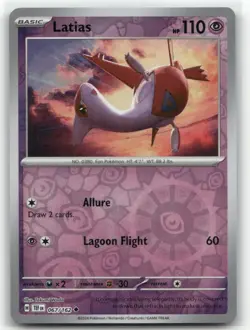 Latias Reverse Holo 067/162 SV05: Temporal Forces Uncommon Pokemon TCG - Image 1
