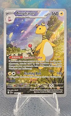 Ampharos 090/086 - Illustration Rare - Pokemon TCG: ME - Chaos Rising - NM CU - Image 1