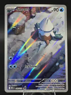 Snover 140/132 ME01: Mega Evolution Illustration Rare Holo Pokemon TCG - Image 1