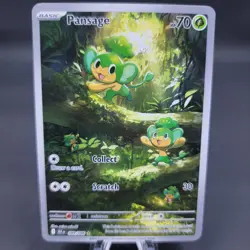 Pokemon TCG Pansage 089/086 Illustration Rare Black Bolt Holo - Image 1
