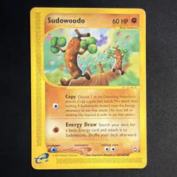 Nintendo Sudowoodo 36/147 Aquapolis Rare Reverse Holo Pokemon TCG EN 2002 - Image 1