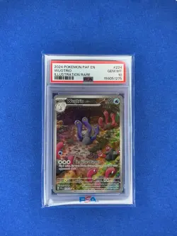2024 Pokemon Paf EN-Paldean Fates Wugtrio #224/091 Illustration Rare PSA 10 - Image 1
