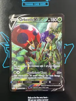 ORBEETLE V ~ TG12/TG30 ~ FULL ART SIR RARE ~ Pokemon TCG: Lost Origin - Image 1