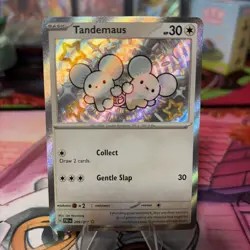 Tandemaus 209/091 Shiny Rare Paldean Fates Pokemon Holo. - Image 1
