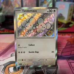 Tandemaus 209/091 Shiny Rare Paldean Fates Pokemon Holo. - Image 2