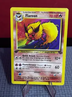 Flareon 19/64 Jungle Rare 1st Edition LP/NM Pokemon - Image 1
