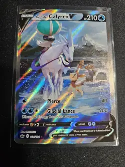 Ice Rider Calyrex V 164/198 Alternate Full Art - Chilling Reign Pokemon TCG - NM - Image 2