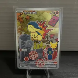 Pokemon TCG Cyndaquil 047 Black Star Promo First Partners Collection Series 2 NM - Image 1