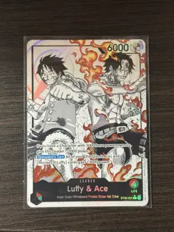 Luffy and Ace Parallel Alt Art Starter Deck EX: Luffy & Ace ST30-001 English NM - Image 1