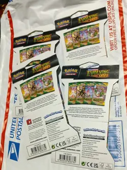 Pokemon Evolving Skies Sleeved Booster Packs Complete Artwork Art Set New All 4! - Image 3