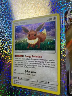 Pokemon TCG: Promo SWSH087 Eevee VMAX; Sun & Moon Cosmos Holo 101/149 Eevee - Image 4