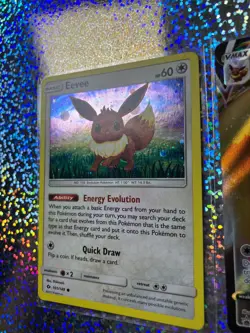 Pokemon TCG: Promo SWSH087 Eevee VMAX; Sun & Moon Cosmos Holo 101/149 Eevee - Image 5
