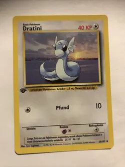 Pokemon 1999 1st Edition German Dratini #26/102 Vintage Nintendo NM - Image 1