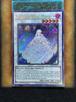 Yugioh Garden Rose Maiden LDS2-EN113 Secret Rare 1st Ed NM - Image 1