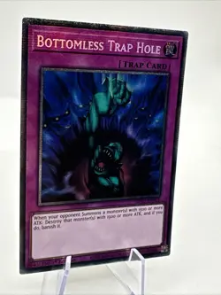 Yu Gi Oh 2025 Mega-Pack Bottomless Trap Hole 1stED NM Starlight Rare MP25-EN018 - Image 3