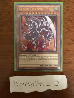Yugioh Armed Dragon LV10 (UTR) OP15-EN001 Ultimate Rare NM/VLP - Image 1