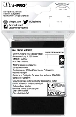 60 ULTRA PRO ECLIPSE ARCTIC WHITE SMALL PRO-GLOSS DECK PROTECTOR Card Sleeves - Image 3