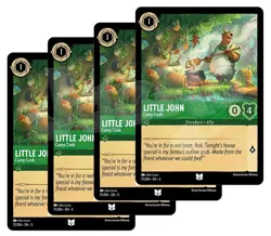 Disney Lorcana Little John - Camp Cook x 4 - Shimmering Skies NM - Free Card - Image 1