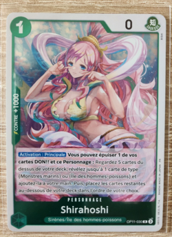 Carte One Piece Shirahoshi OP11-030 FR - Card game Holo - Image 1