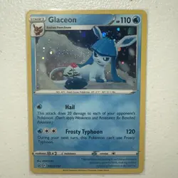 Glaceon SWSH192 Sword & Shield Black Star Promo Holo 2022 Pokemon Card - Image 2