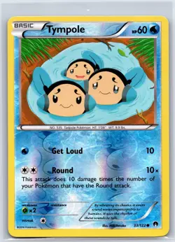 Tympole 33/122 Common BREAKpoint Pokemon Reverse Holo NM/M 519d-16 - Image 1