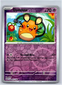 Dedenne 095/198 Common Scarlet & Violet Pokemon Reverse Holo NM/M 529d-56 - Image 1
