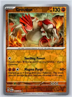 Groudon 093/182 Rare Paradox Rift Pokemon Reverse Holo NM/M 520-50 - Image 1