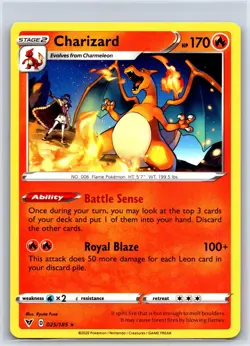 Charizard 025/185 Rare Vivid Voltage Pokemon NM/M 526-17 - Image 1