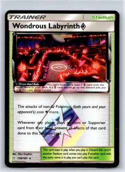 Wondrous Labyrinth ◇ 158/181 Prism Star Rare Team Up Pokemon Holo NM/M 526-47 - Image 1