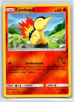 Cyndaquil 39/214 Common Lost Thunder Pokemon Reverse Holo NM/M 529-25 - Image 1