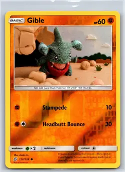 Gible 112/236 Common Unified Minds Pokemon Reverse Holo NM/M 529c-5 - Image 1