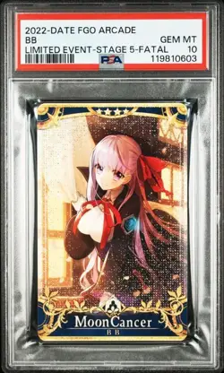 PSA 10 Fate Grand Order Arcade Moon Cancer BB Fatal Foil Card - Image 1