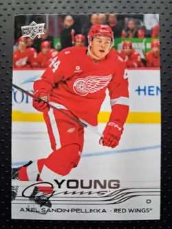 2025-26 Upper Deck Series 2 Young Guns #484 Axel Sandin-Pellikka Rookie Card - Image 1