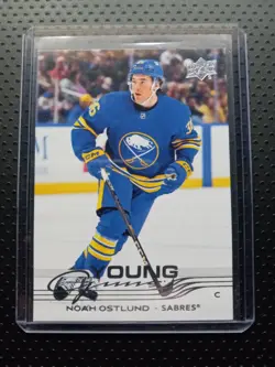 2025-26 Upper Deck Series 1 Young Guns #219 Noah Ostlund Rookie Card - Image 3