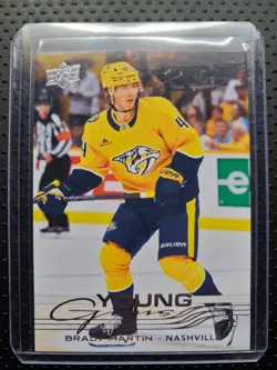 2025-26 Upper Deck Series 2 Young Guns #460 Brady Martin Rookie Card - Image 3