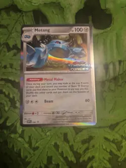 Metang SVP090 Temporal Forces Prerelease Promo Holo Rare Pokemon Card - Image 1