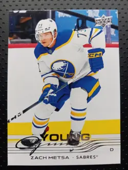 2025-26 Upper Deck Series 2 Young Guns #490 Zach Metsa Rookie Card - Image 1