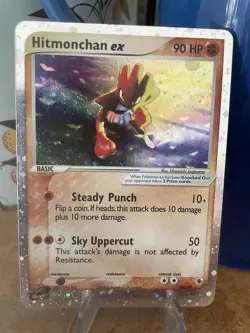 Pokemon Holo Hitmonchan EX Ruby & Sapphire Card 98/109 -LP - Image 1