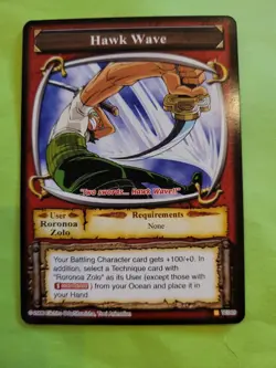 NM Roronoa Zoro Strawhats TE069 One Piece Tcg Ccg Bandai 2006 English Cool Rare - Image 1