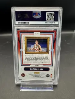 2025 PANINI DONRUSS WNBA FRANCHISE FEATURES #13 CAITLIN CLARK PSA 9 - Image 2
