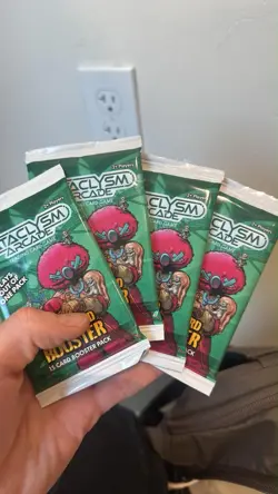 Cataclysm Arcade Booster Pack Lot of 4 Packs (SEALED UNOPENED) - Image 1