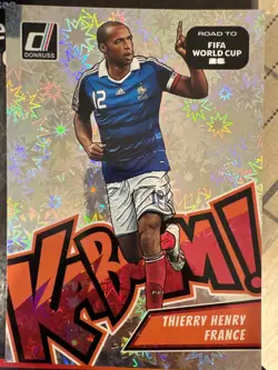 2025-26 Donruss Road To World Cup JUMBO/OVERSIZE Kaboom Thierry Henry - France - Image 1