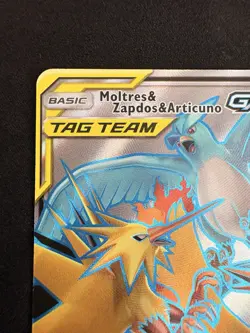 Moltres Zapdos Articuno GX Tag Team Holo Card 66/68 Ultra Rare Full Art MINT - Image 2