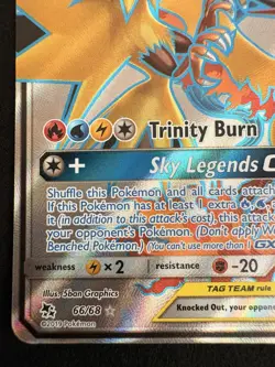 Moltres Zapdos Articuno GX Tag Team Holo Card 66/68 Ultra Rare Full Art MINT - Image 5