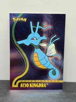 Topps Pokemon Kingdra #230 TV Animation Edition Vintage Foil Pokemon Card - Image 1