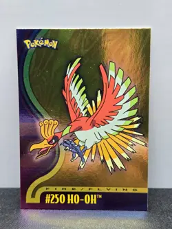Topps Pokemon Ho-Oh 250 TV Animation Edition Fire Flying Legendary Foil Card - Image 1