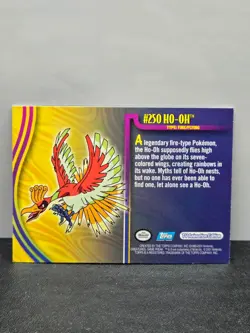 Topps Pokemon Ho-Oh 250 TV Animation Edition Fire Flying Legendary Foil Card - Image 2