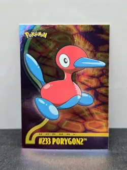 Topps Pokemon Porygon2 #233 TV Animation Edition Vintage Card NM Condition - Image 1